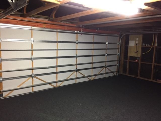 Affordable Garage Carpet - White Door Insulation