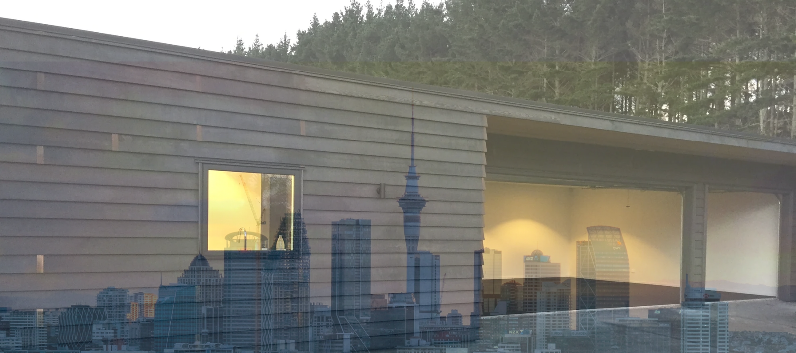 Auckland Garage Carpet with city in background