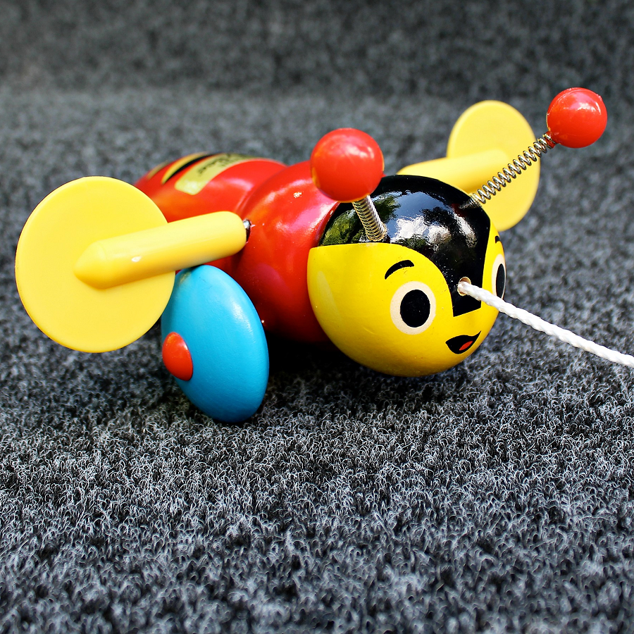 New Zealand Buzzy Bee on Charcoal Garage Carpet