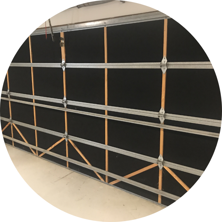 Black Garage Door Insulation 