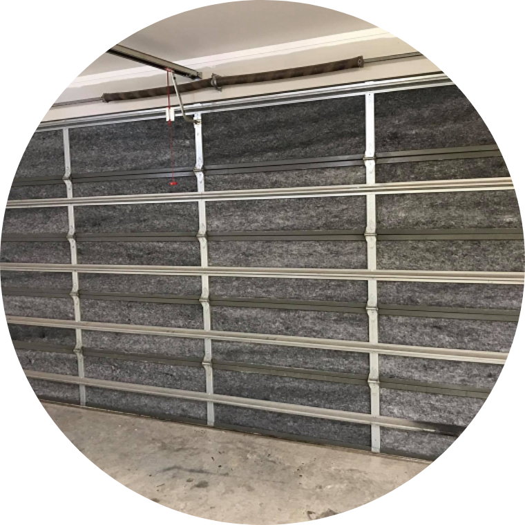 Grey Garage Door Insulation 