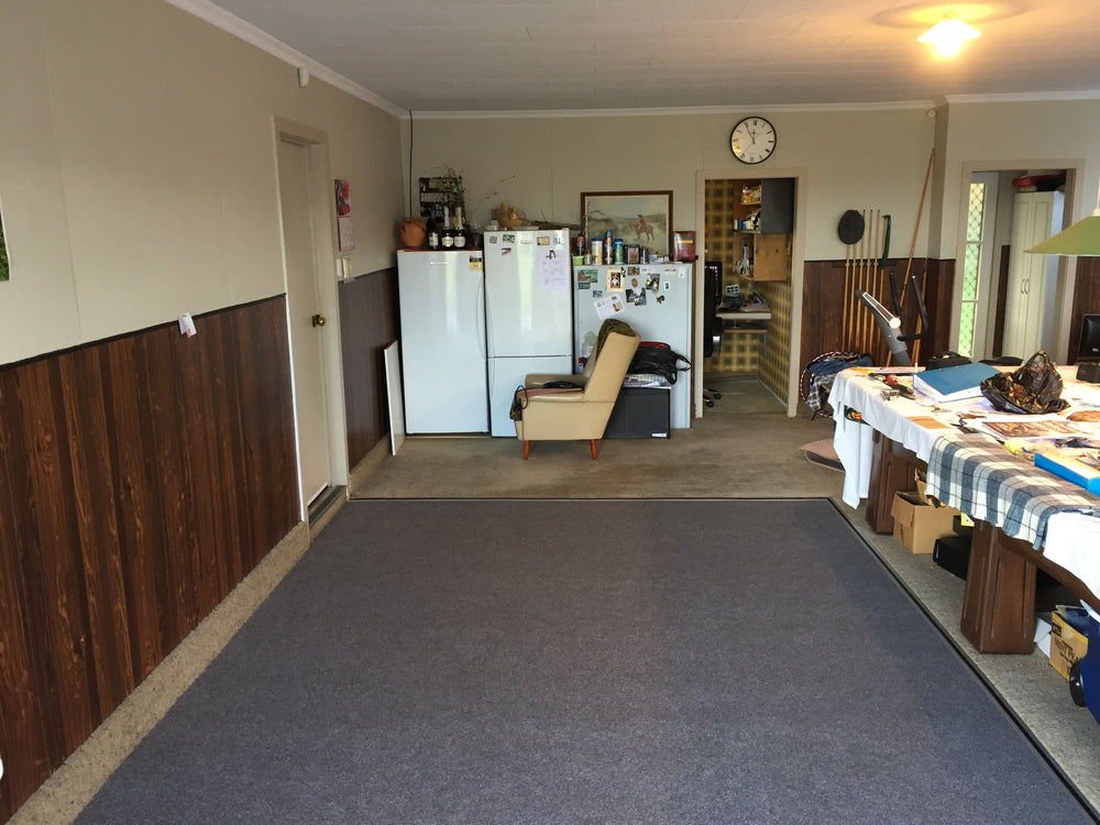 light brown carpet laid next to house hold carpet
