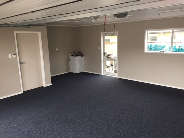 Black garage carpet