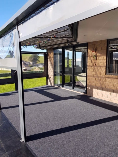 outdoor deck carpeted