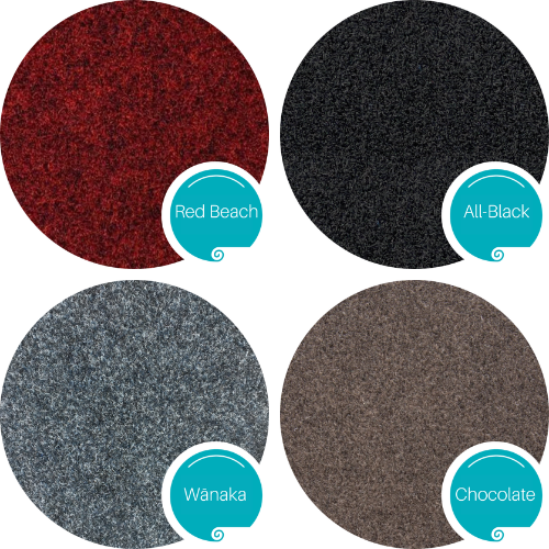 Red, Black, Dark Blue Garage Carpet