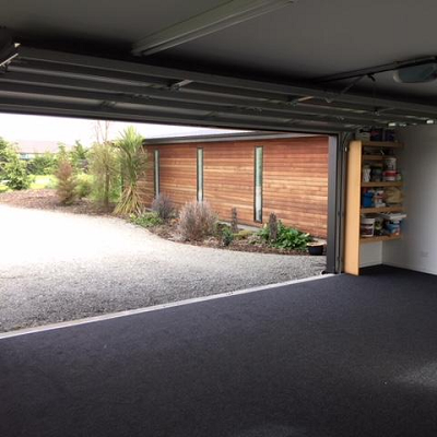 inside garage looking outside