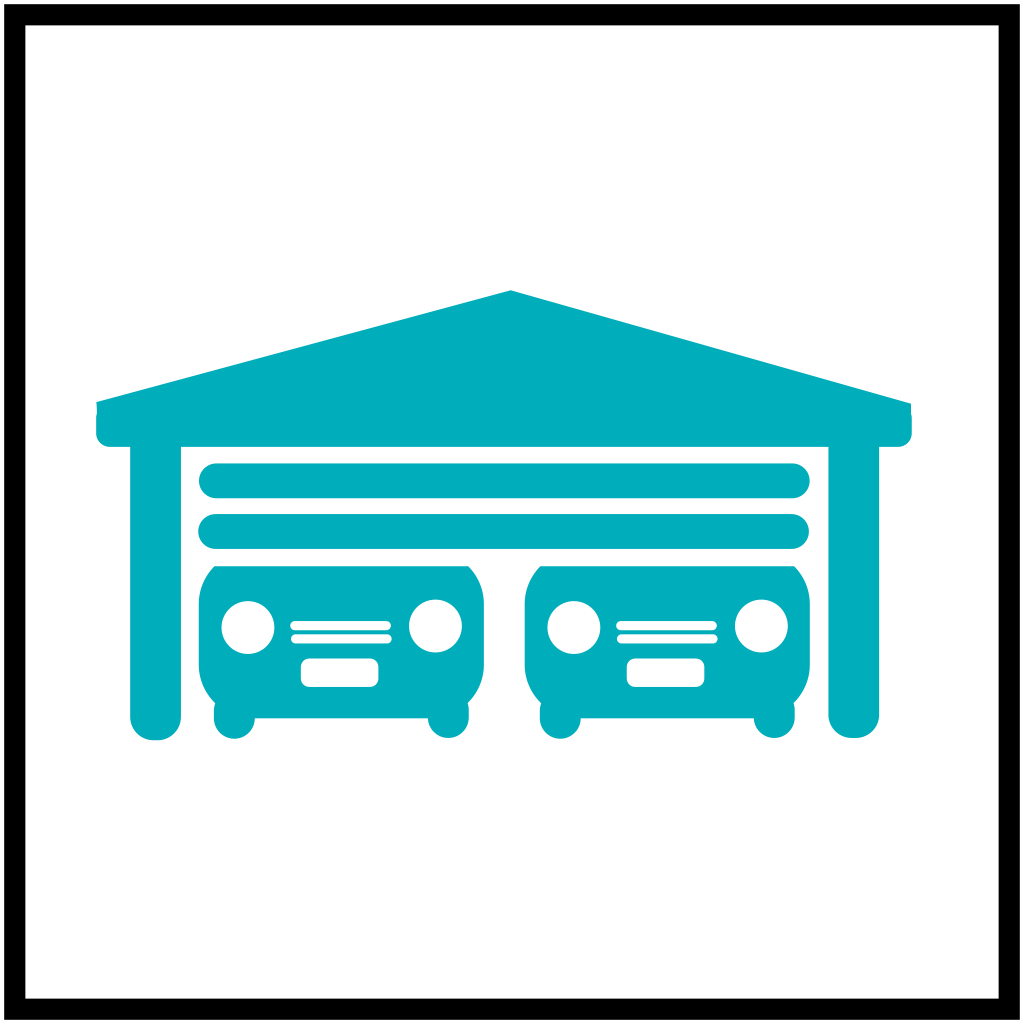 Double garage icon to establish size of garage for pricing purposes